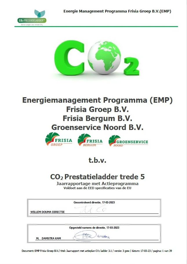 MvO / CO2 prestatieladder niveau 5